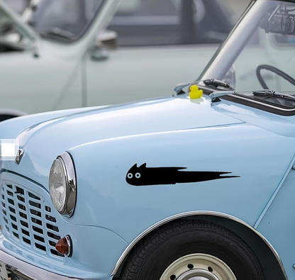 Sticker autocolant auto drăguț cu pisică neagră zburătoare