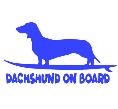 Sticker Dachshund on Board