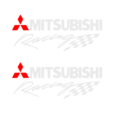 Set 2 stickere auto, decorative, Mitsunishi Racing