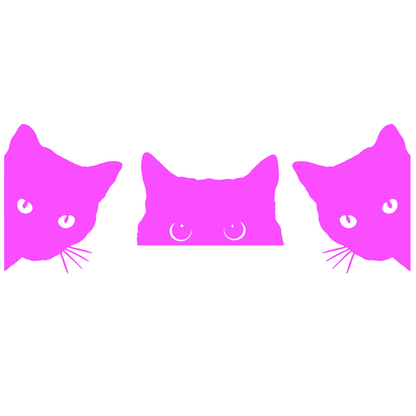 Set 3 stickere decorative, pisici dragute