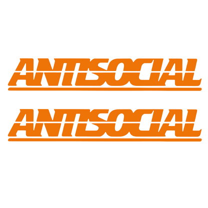 Set 2 stickere auto decorative, antisocial