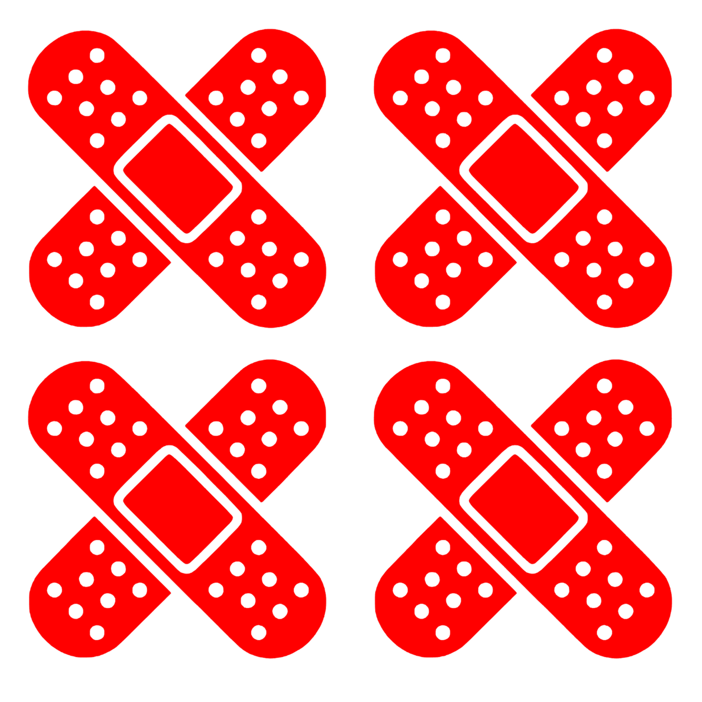 Set 4 stickere decorative, pentru masina sau motocicleta, tip plasture