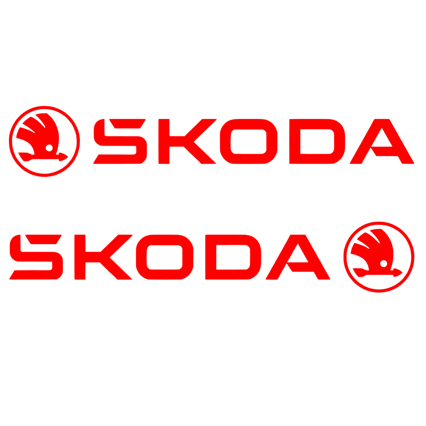 Set 2 stickere auto tuning, Skoda