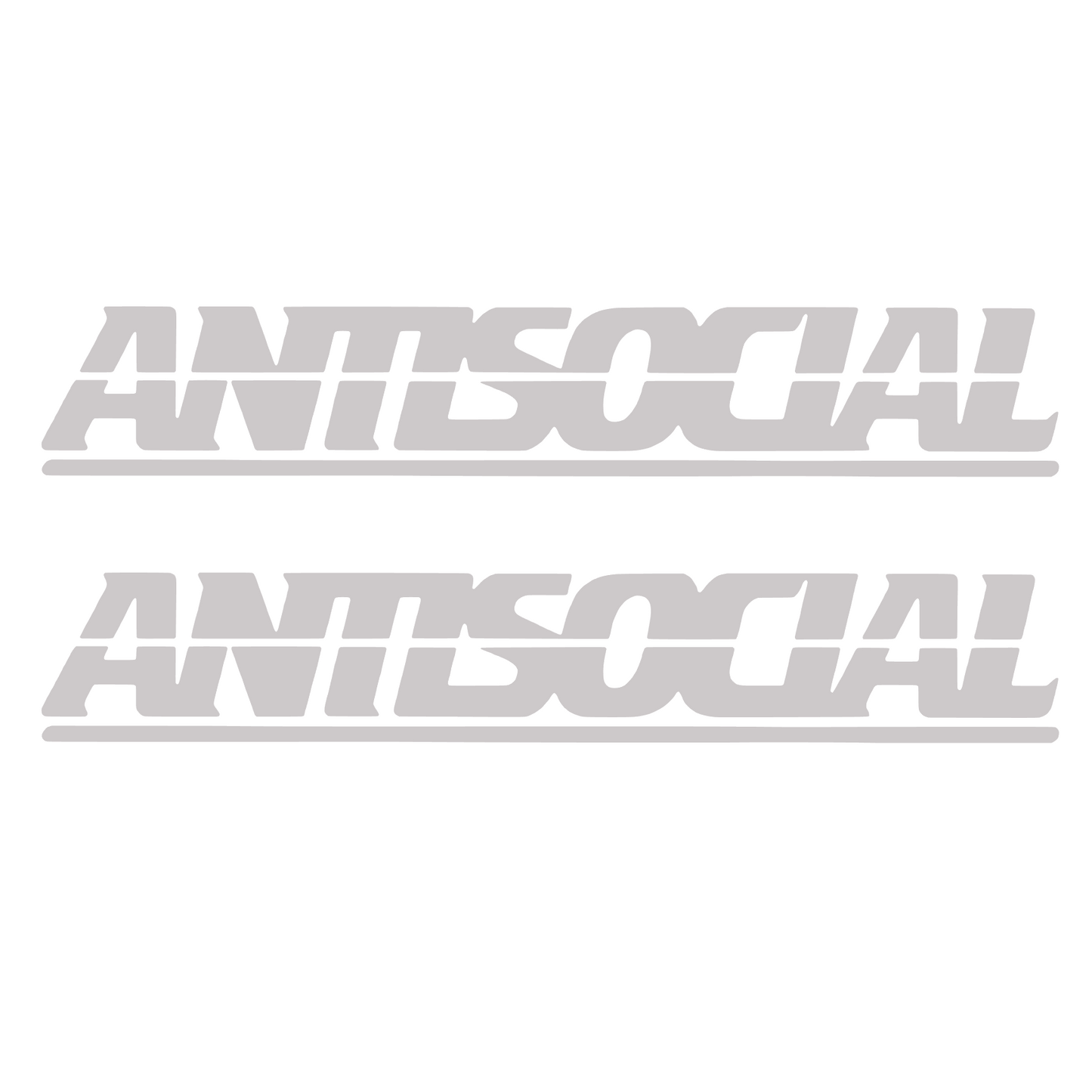 Set 2 stickere auto decorative, antisocial