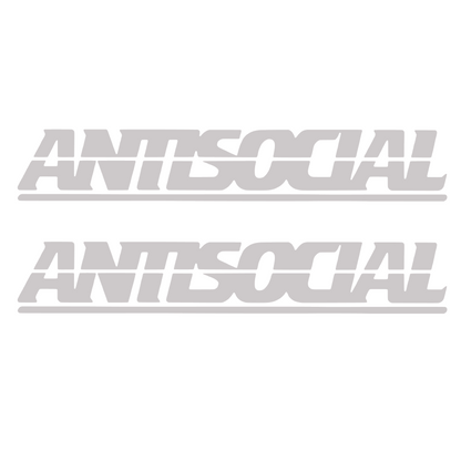 Set 2 stickere auto decorative, antisocial