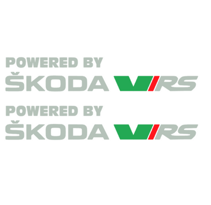 Set 2 stickere tip Powered by Skoda