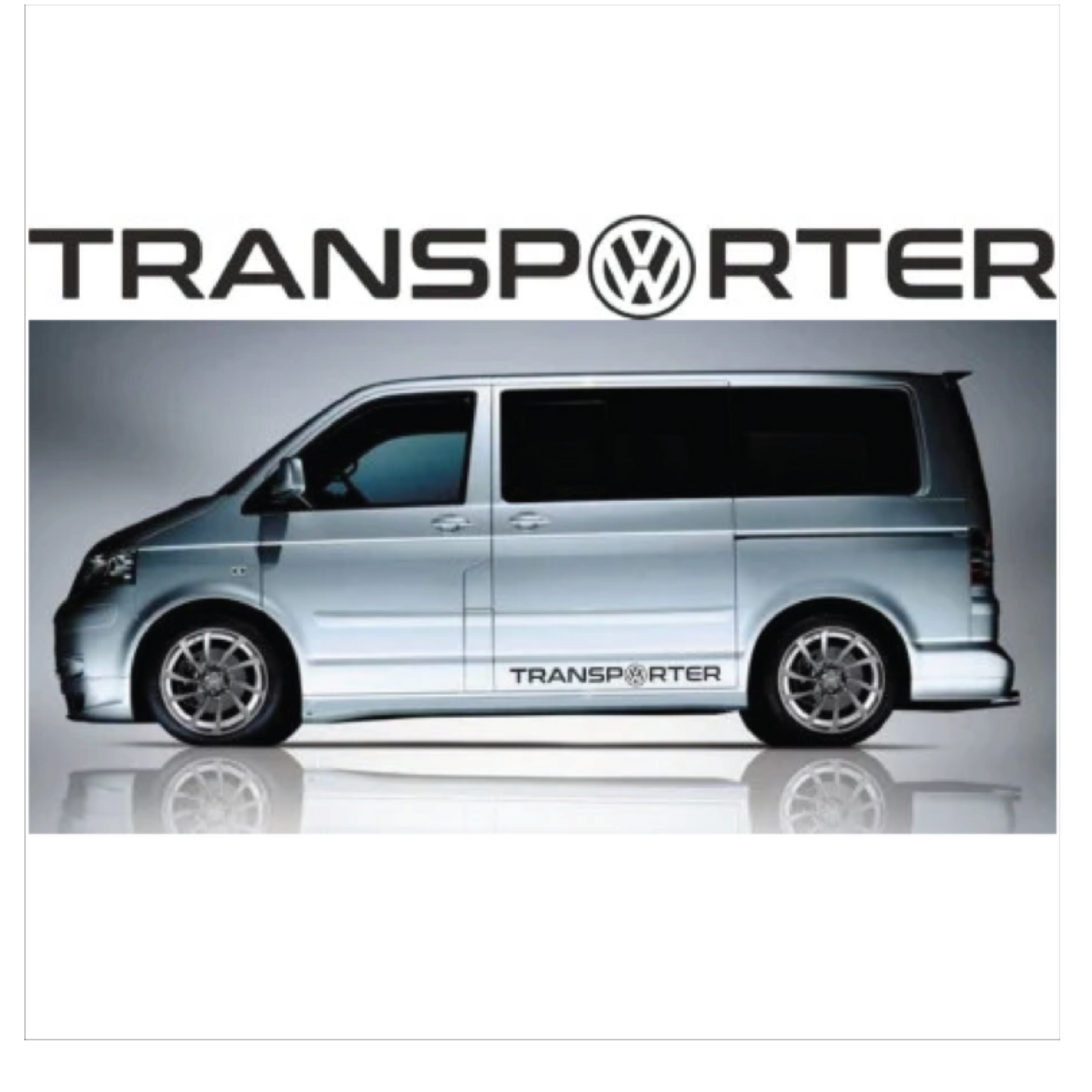 Set 2 stickere auto decorative, Volksvagen Transporter, pentru laterale