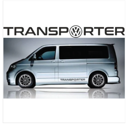 Set 2 stickere auto decorative, Volksvagen Transporter, pentru laterale