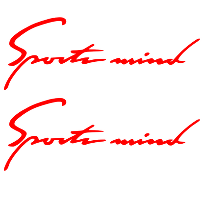 Set 2 stickere auto, decorative, Sports Mind