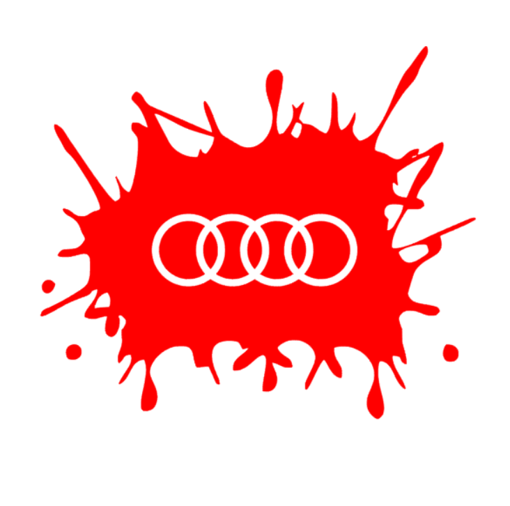 Sticker Pata cu Sigla Audi