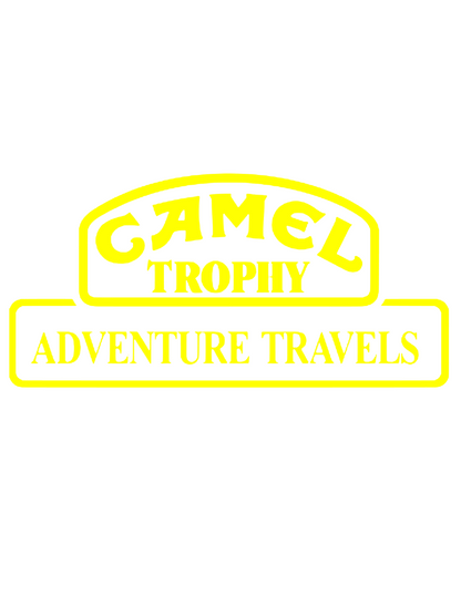 Sticker auto decorativ, Camel Trophy Adventure Travels