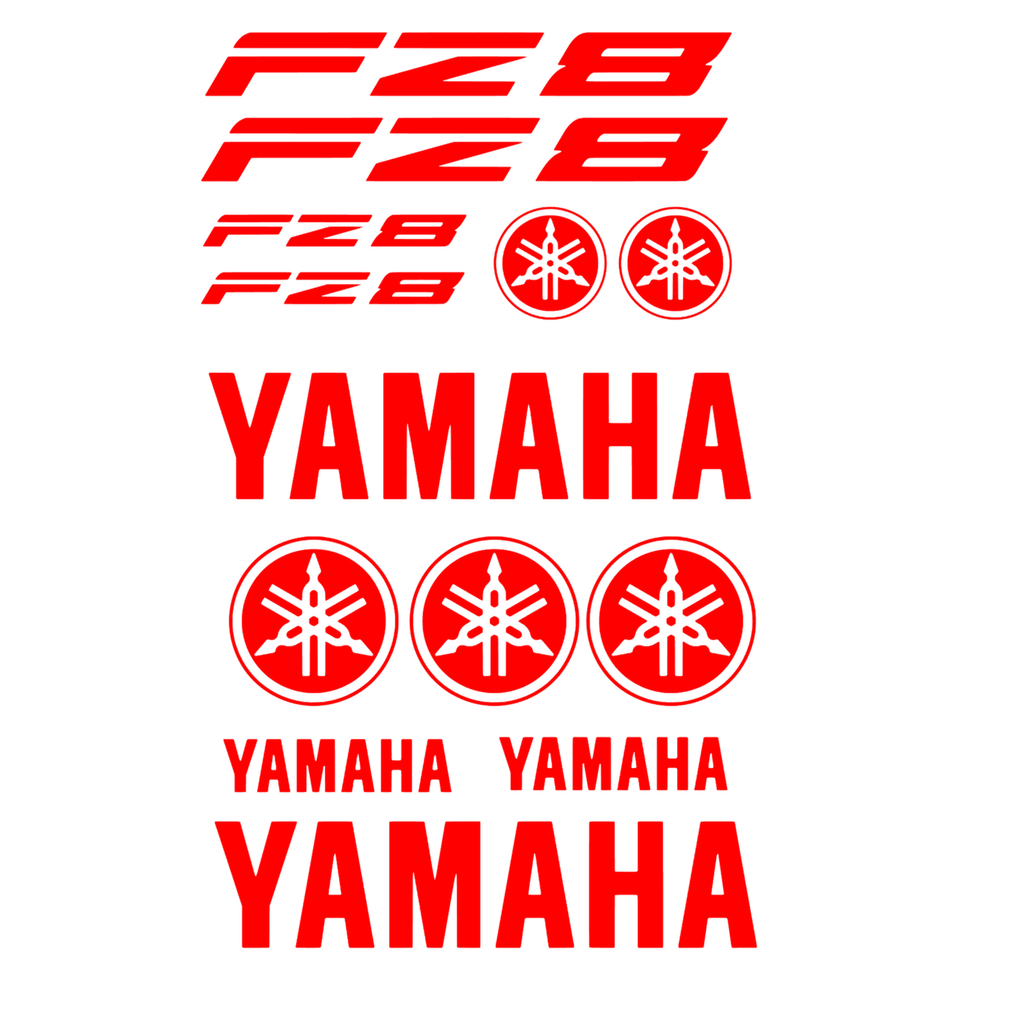 Set 13 stickere decorative Yamaha FZ8