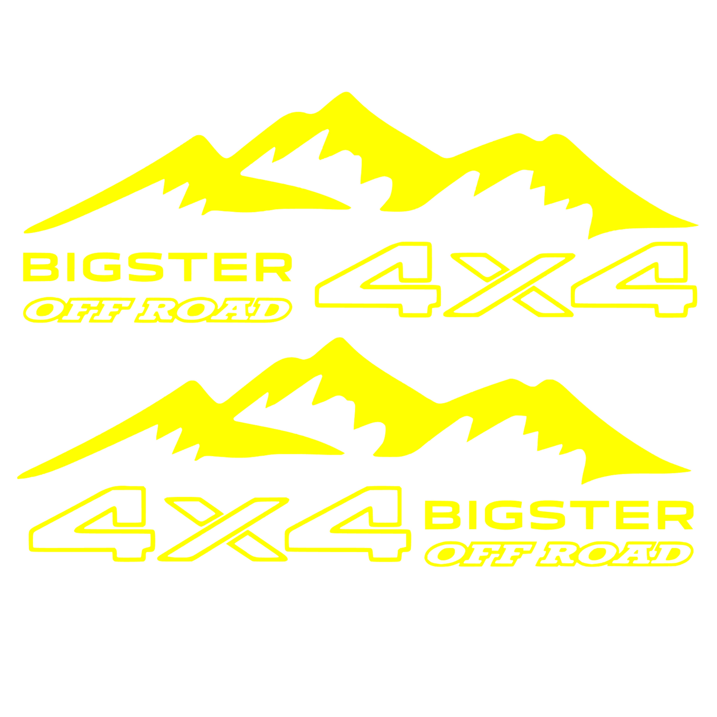 Set 2 Stickere auto Off Road, BIGSTER 4x4