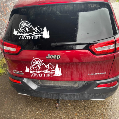 Sticker auto autocolant peisaj Adventure, rezistent