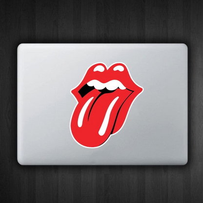 Set 2 stickere auto rezistente, The Rolling Stones, Lips, buze cu limba