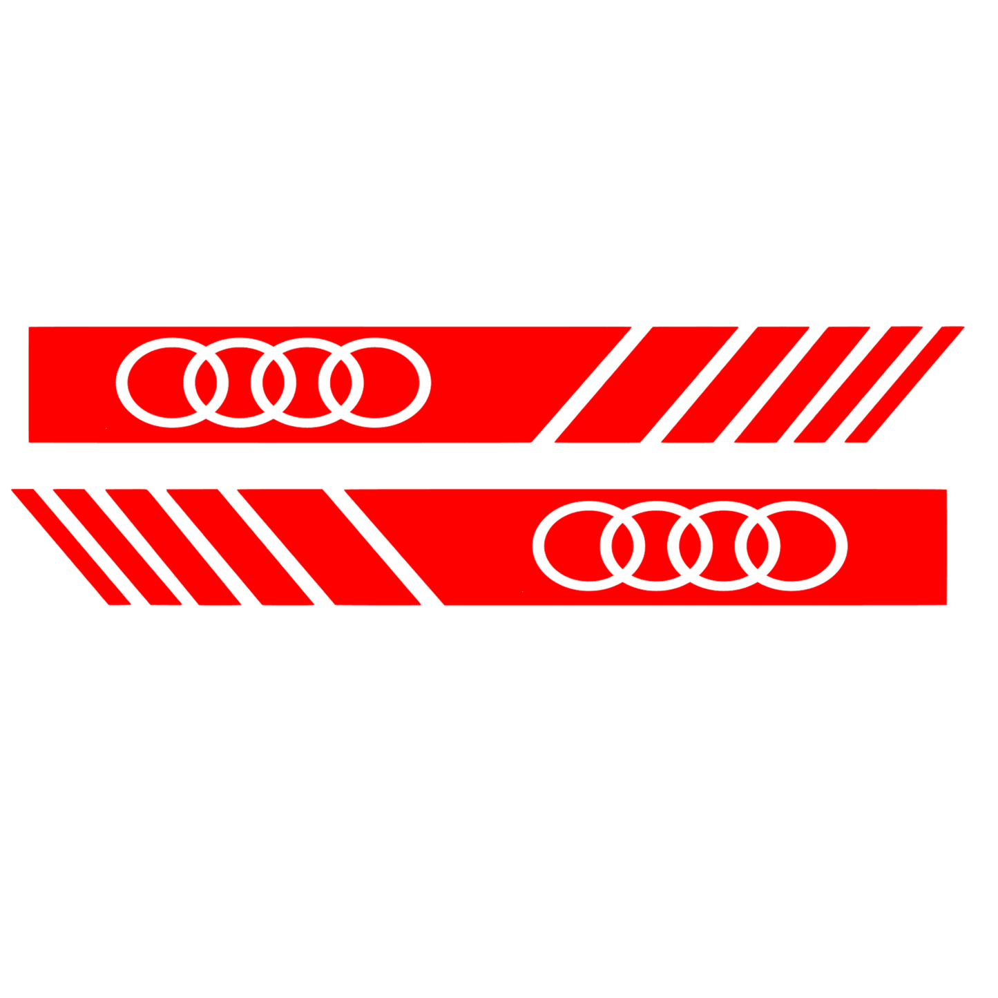 Set 2 stickere pentru Audi A1, A2, A3, A4, A5, A6, A7, A8