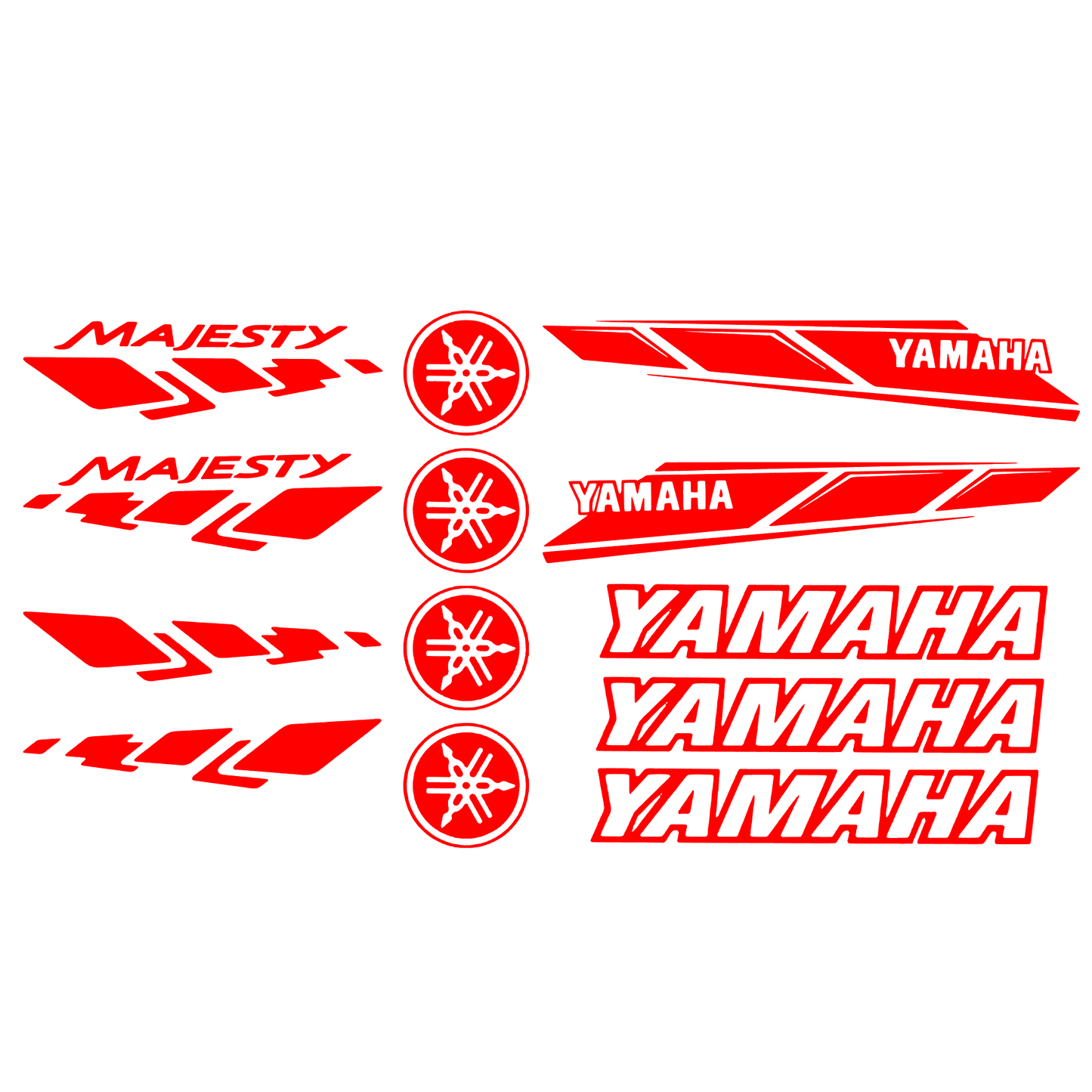 Set 13 stickere decorative Yamaha Majesty