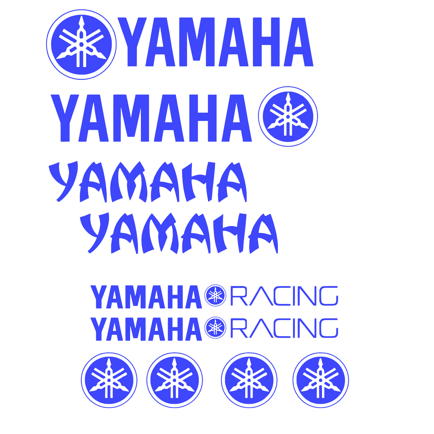 Set 10 stickere decorative Yamaha Racing