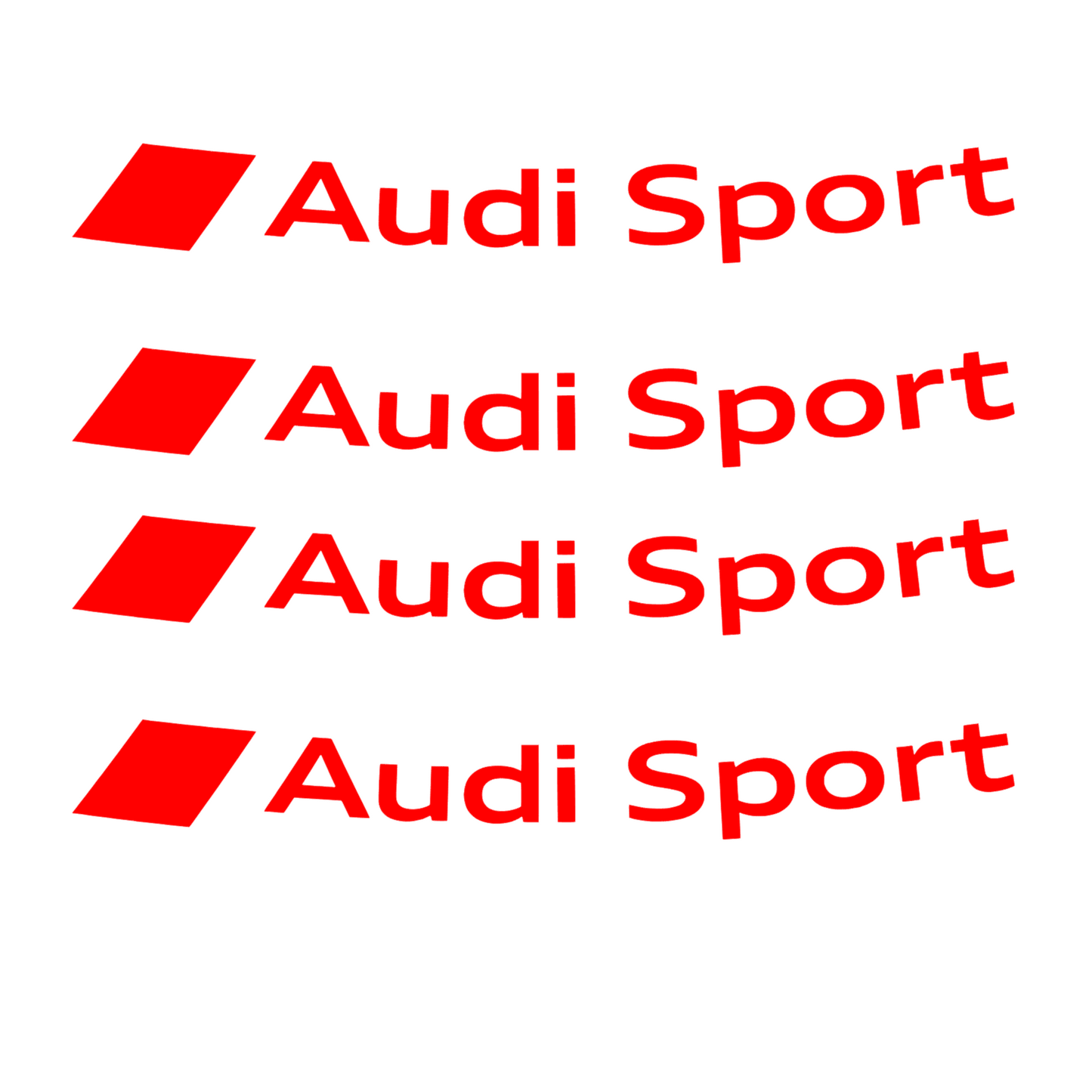 Set 4 stickere auto pentru jante Audi, rezisetnte