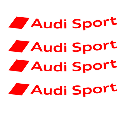 Set 4 stickere auto pentru jante Audi, rezisetnte