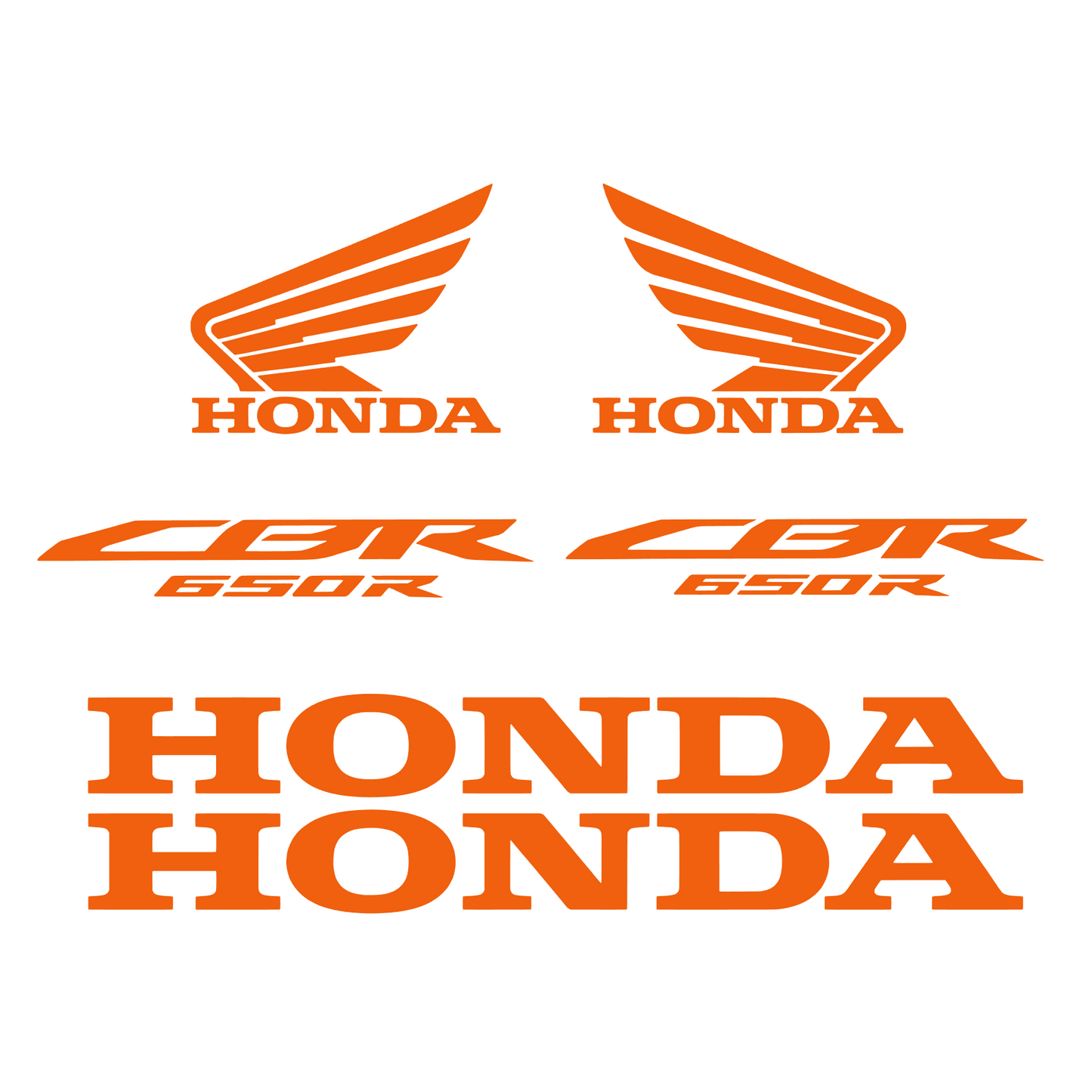 Set 6 stickere Honda CBR 650R