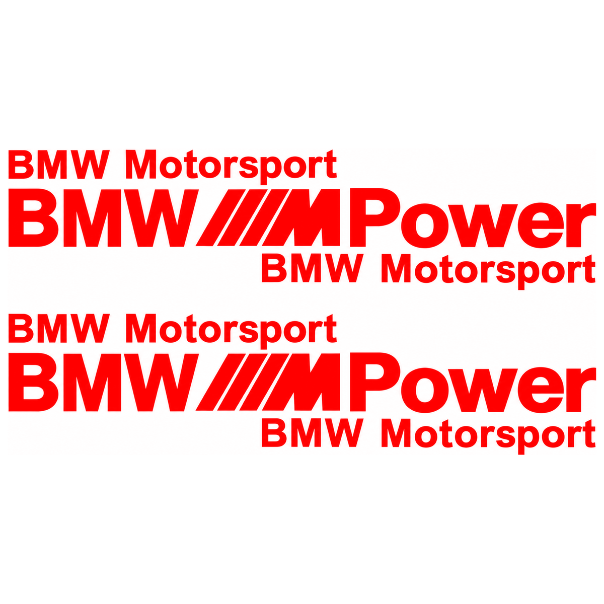 Set 2 Stickere Auto BMW Motorsport M Power