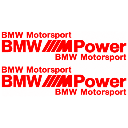 Set 2 Stickere Auto BMW Motorsport M Power