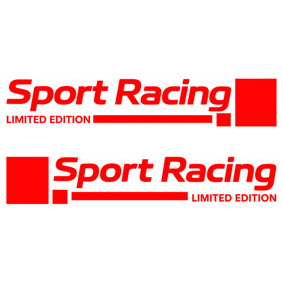 Sticker auto Sport Racing Limited Edition – set pentru ambele părți