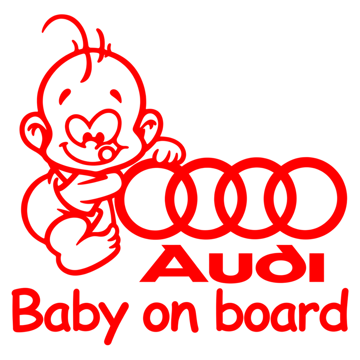 Sticker Audi Baby on Board – Bebeluș la Bord