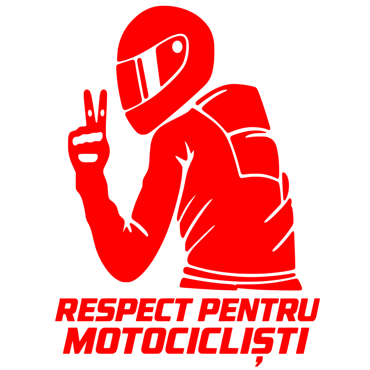 Sticker Moto Respect pentru Motocicliști