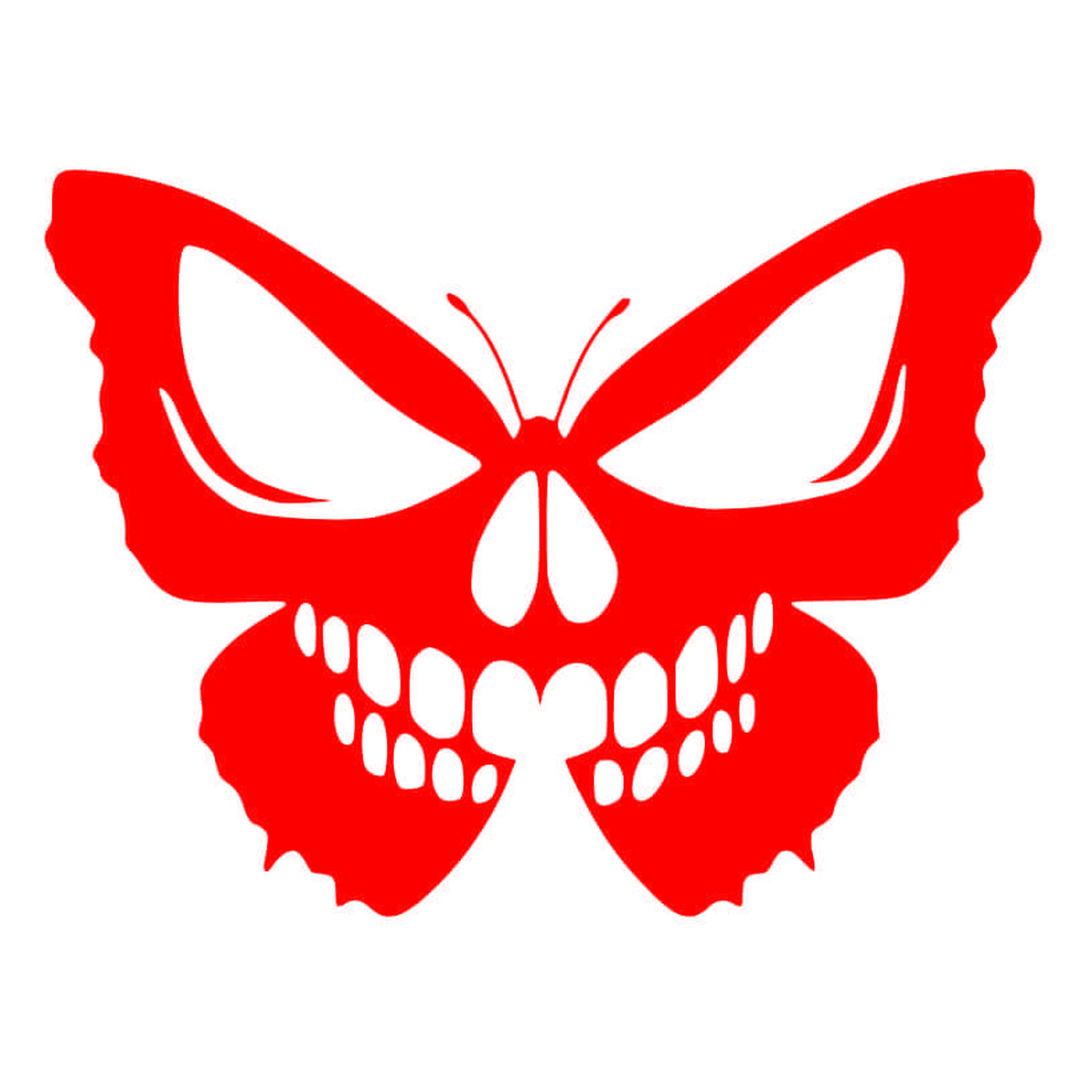 Sticker Fluture Craniu – Skull Butterfly, Design Gothic