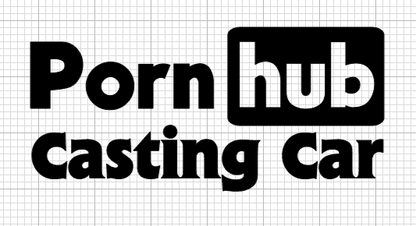 Sticker Porn HUB Casting Car
