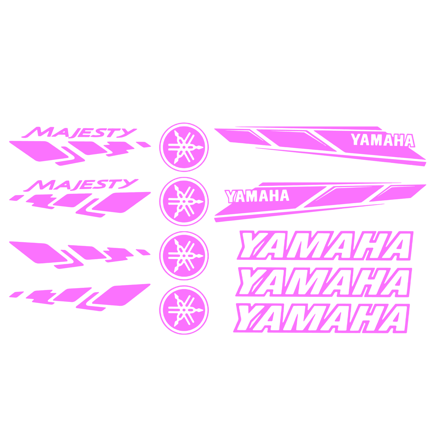 Set 13 stickere decorative Yamaha Majesty