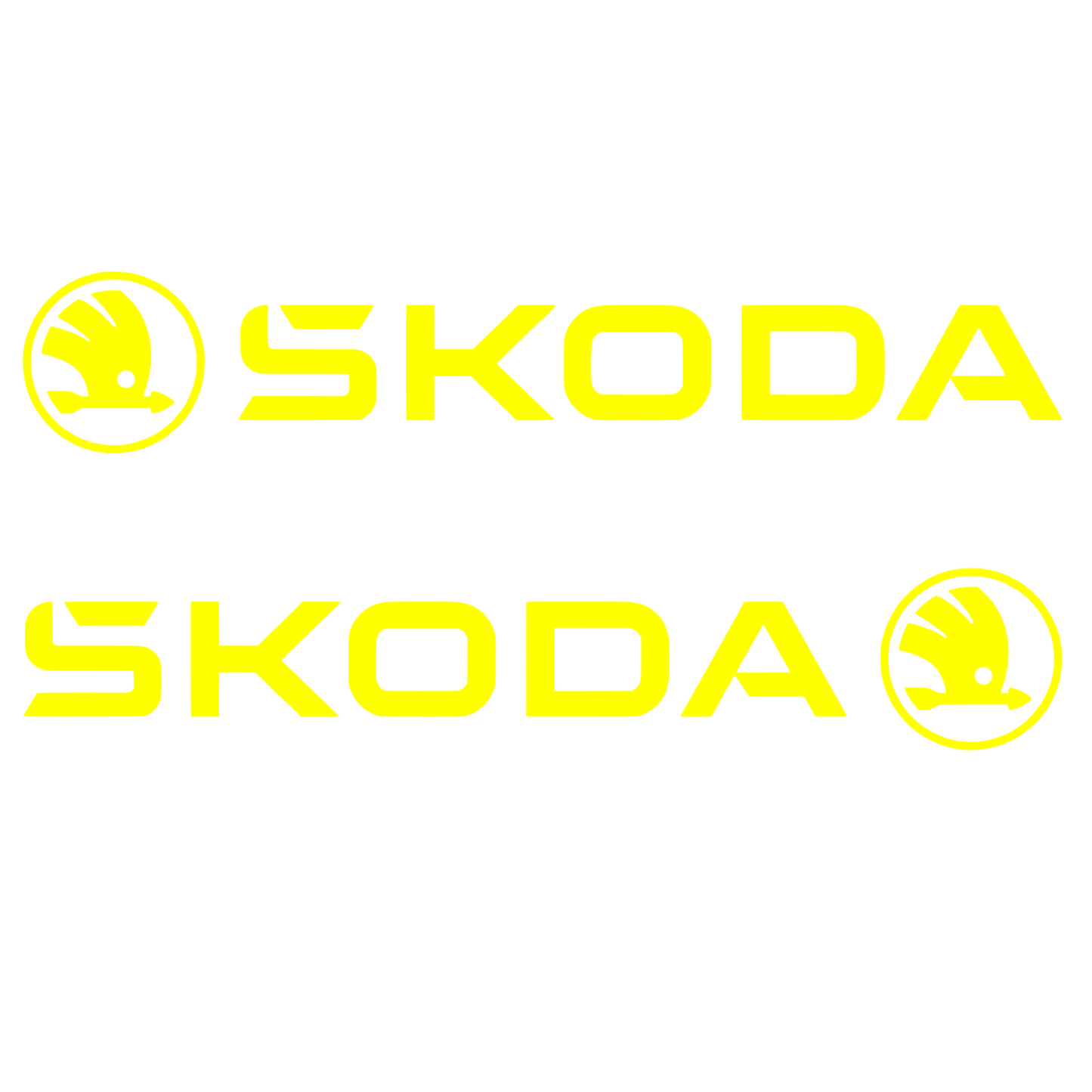 Set 2 stickere auto tuning, Skoda