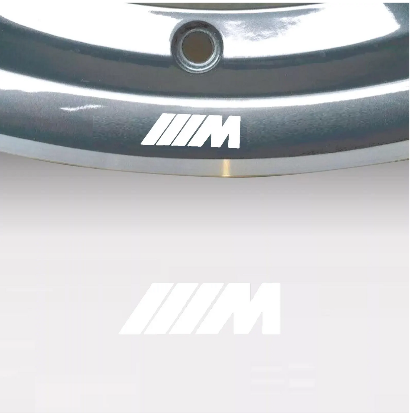 Set 8 stickere auto tuning pentru jante de aluminiu, tip M Sport