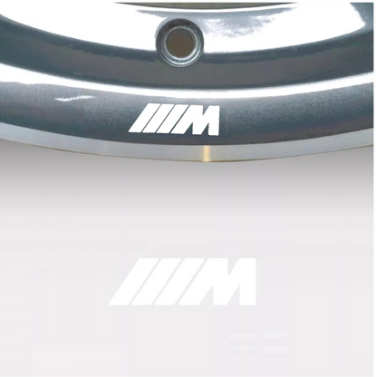 Set 8 stickere auto tuning pentru jante de aluminiu, tip M Sport