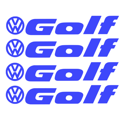 Set 4 Sticker Auto Volkswagen Golf Vw manere - etriere