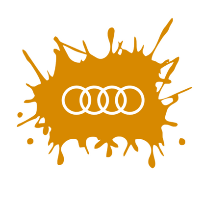 Sticker Pata cu Sigla Audi