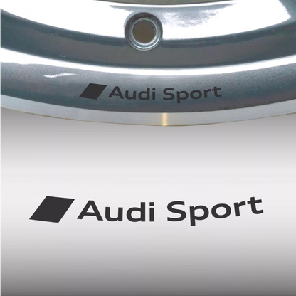Set 4 stickere auto pentru jante Audi, rezisetnte
