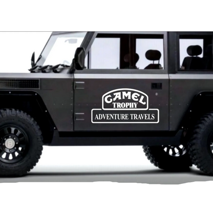 Sticker auto decorativ, Camel Trophy Adventure Travels