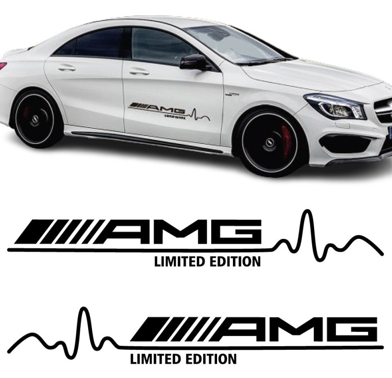 Set 2 stickere decorative, rezistente, AMG limited edition, stanga si dreapta