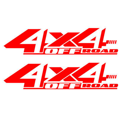 Set 2 stickere auto rezistente, 4x4 off road