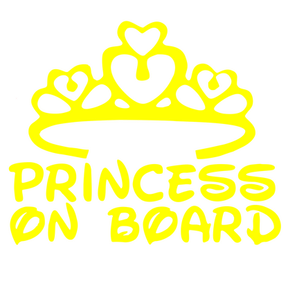 Sticker auto moto decorativ, tuning, rezistent la apa si UV, Princess on Board
