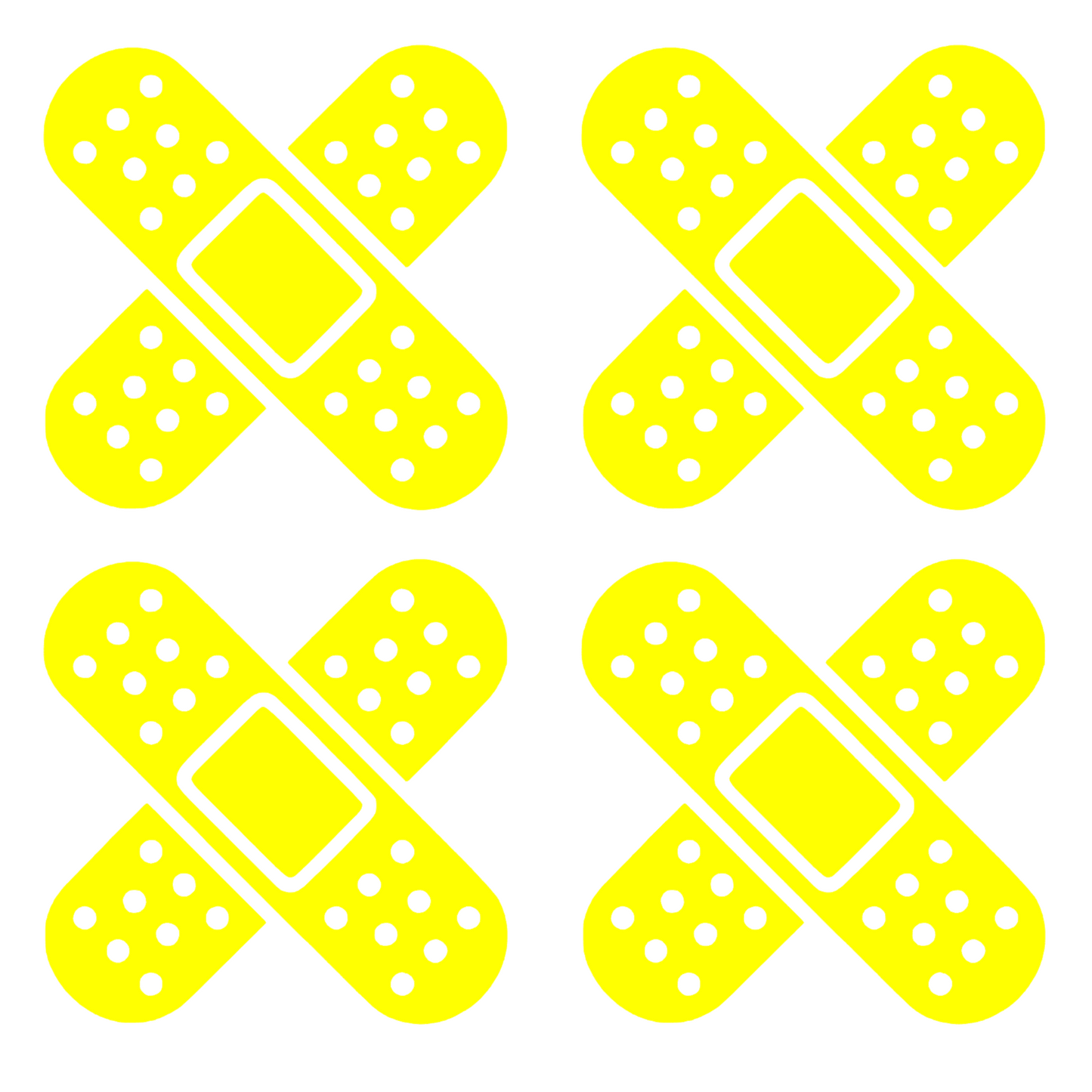 Set 4 stickere decorative, pentru masina sau motocicleta, tip plasture