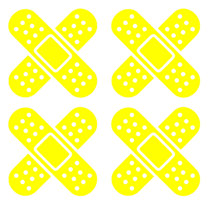 Set 4 stickere decorative, pentru masina sau motocicleta, tip plasture