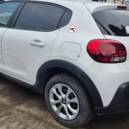 Set 4 stickere rezistente, pentru taxi si ride sharing, supraveghere video