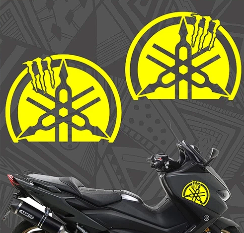 Set 2 stickere decorative, logo Yamaha monster