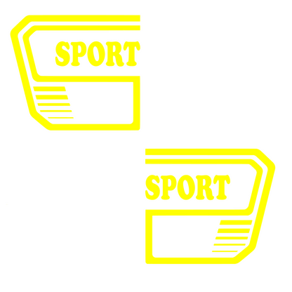 Set 2 stickere auto, rezistente la apa si UV, stanga si dreapta, model Sport