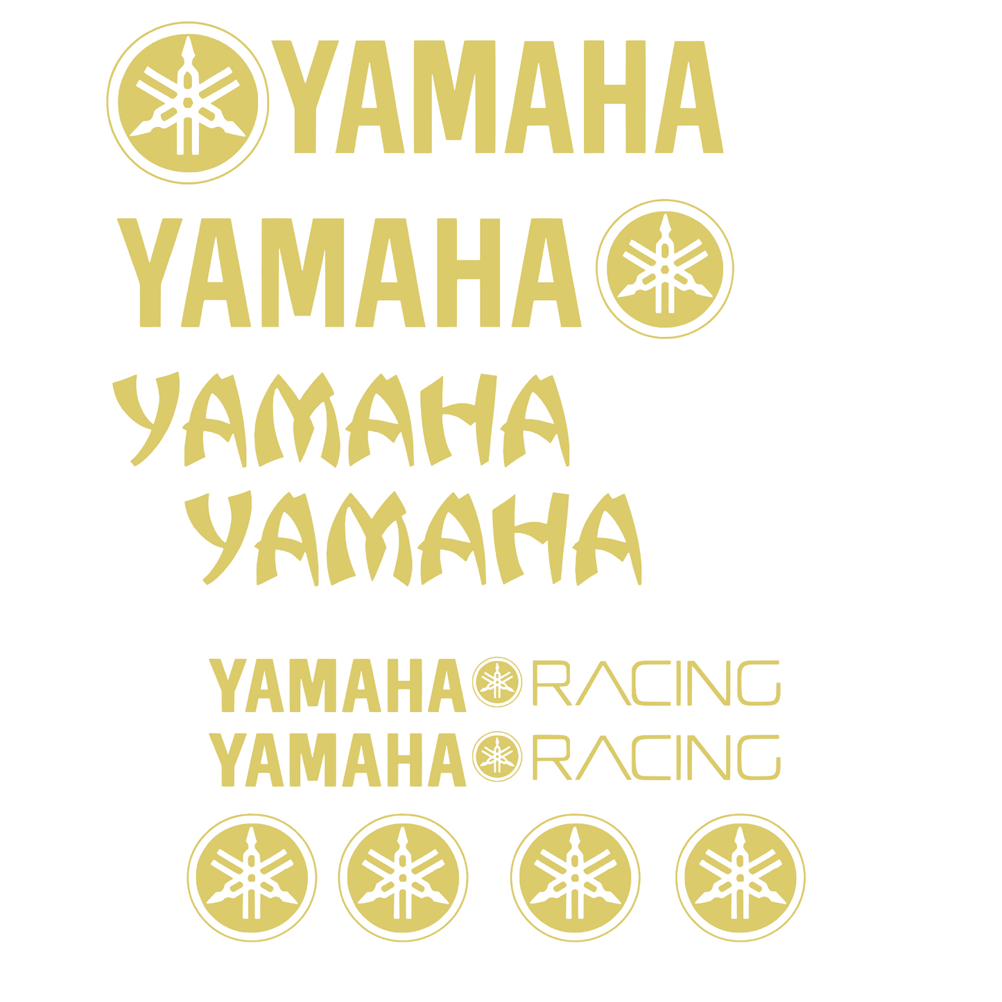 Set 10 stickere decorative Yamaha Racing