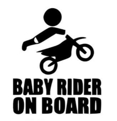 Sticker baby rider on board